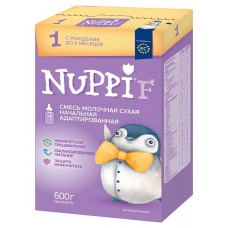 Смесь Nuppi F 1 молочная начальная адаптированная с 0 месяцев 600г