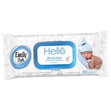 Влажные салфетки детские Emily Style Organic с овсяным молочком с крышкой, 50 шт