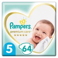 Подгузники Pampers Premium Care 5 размер (11-16 кг), 64 шт