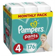 Подгузники-трусики Pampers Pants 4 (9-15 кг), 176 шт