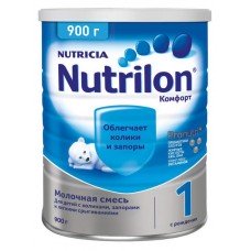 Смесь сухая молочная Nutrilon Комфорт 1 с рождения, 900 г