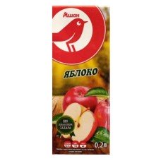 Купить Cок яблочный Auchan Красная Птица, 200 мл