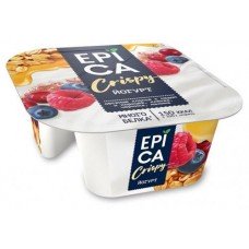 Купить Йогурт Epica Crispy натуральный и смесь из мюсли и сушеных ягод 6.5%, 138 г