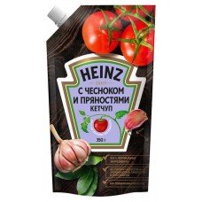 Купить Кетчуп томатный Heinz чеснок и пряности, 350 г