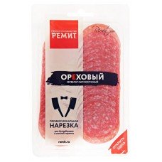 Колбаса сырокопченая «Ремит» Сервелат ореховый нарезка, 70 г