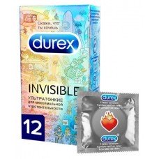 Купить Презервативы Durex Invisible Doodle, 12 шт