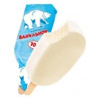 Мороженое «Белый медведь» пломбир с ароматом ванили, 70 г