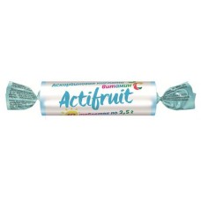 Аскорбиновая кислота Actifruit Витамин C таблетки жевательные с сахаром, 2,5г х 10 шт