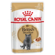 Корм для кошек Royal Canin British Shorthair Adult кусочки в соусе, 85 г