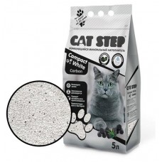 Наполнитель для кошачьего туалета Cat Step White Carbon гранулы, 5 л