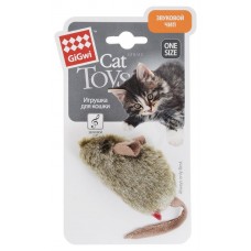 Купить Игрушка для кошек GiGwi Мышка музыкальная светло-коричневая