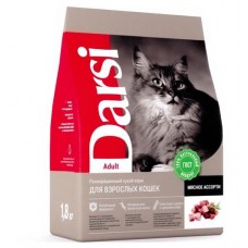 Сухой корм для кошек Darsi Мясное ассорти Adult, 1,8 кг
