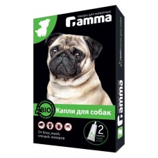 Капли для собак Gamma от паразитов 2 пипетки по 1 мл