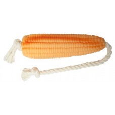 Игрушка для собак «Зооник» кукуруза на веревке, 14 см