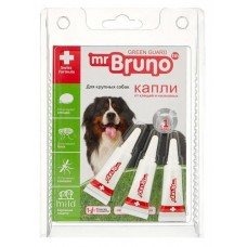 Капли для крупных собак весом более 30 кг Mr.Bruno репеллентные 3х4 мл