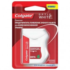 Купить Зубная нить Colgate Optic White Профилактика зубного налета, 25 м
